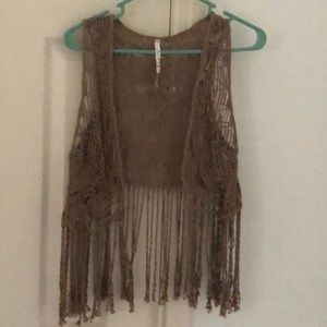 Super cool woven vest by Willow & Clay